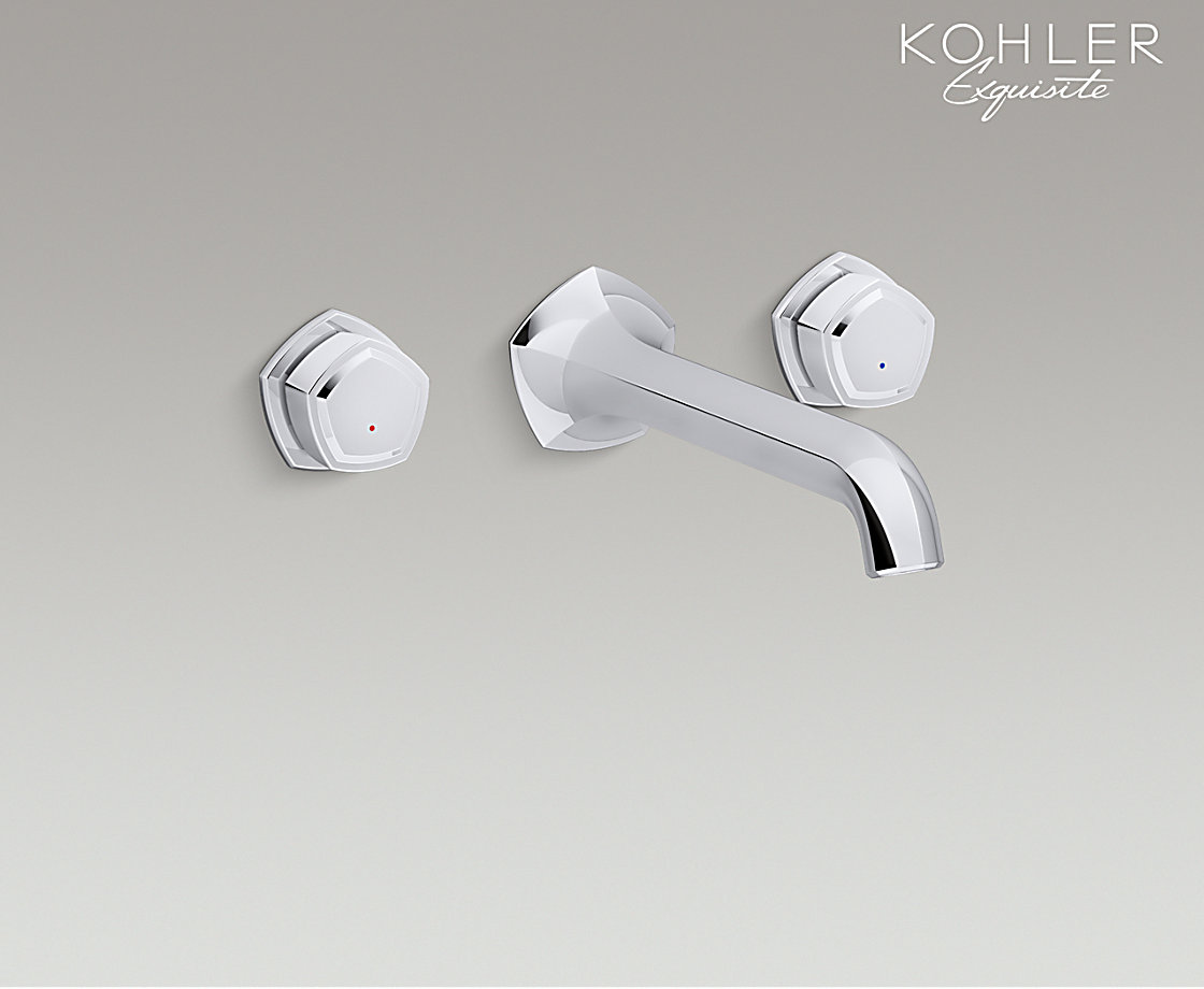 凱詩雙把墻出水臉盆龍頭_不含閥芯(柱型把手)