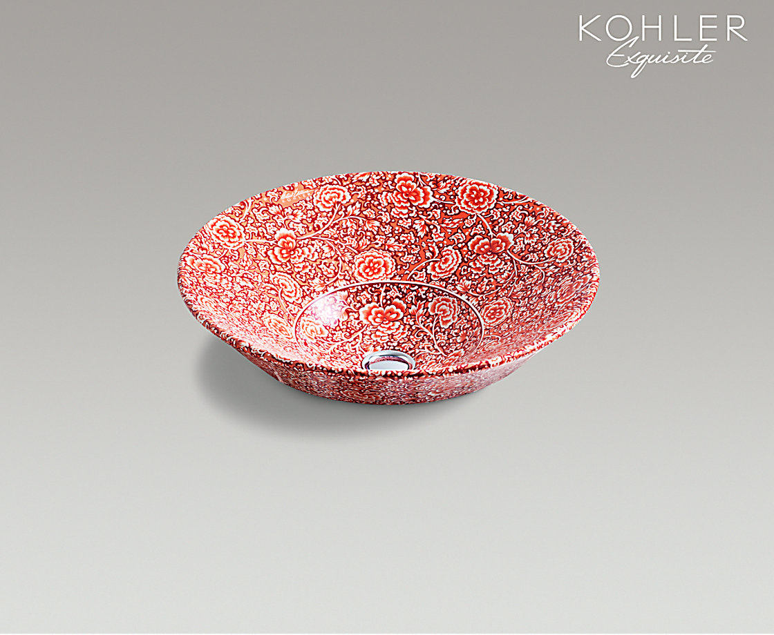 GARDEN BANDANA? 頓帕時尚臺盆(牡丹紅)