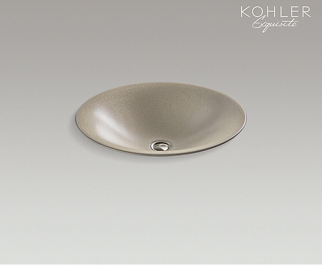 SHAGREEN莎歌星釉 圓形水漫式藝術臺盆淺珠貝系列