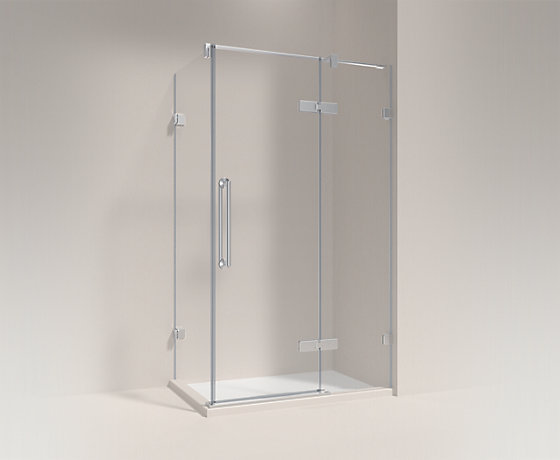 COMPONENTS?藝廷開門淋浴房，L型，墻夾款